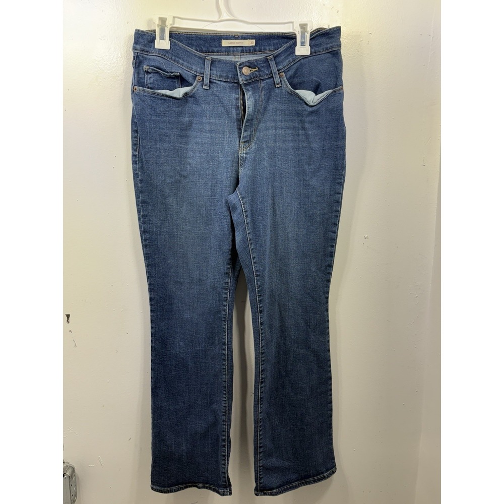 Levi's Women's Classic Bootcut Jeans Size 10S 30x30 Blue Denim Flare Wide‎ Leg